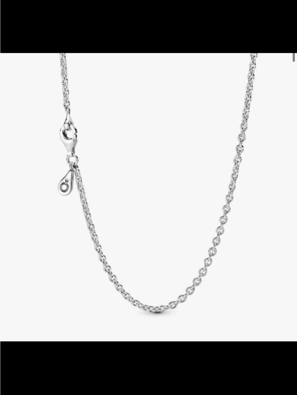 Pandora cable chain necklace with pendant authenticity certified